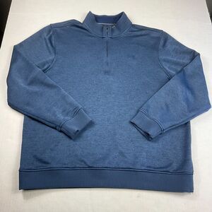 Under Armour UA Storm Quarter Zip Pullover Sweater Blue Loose Fit Performance XL